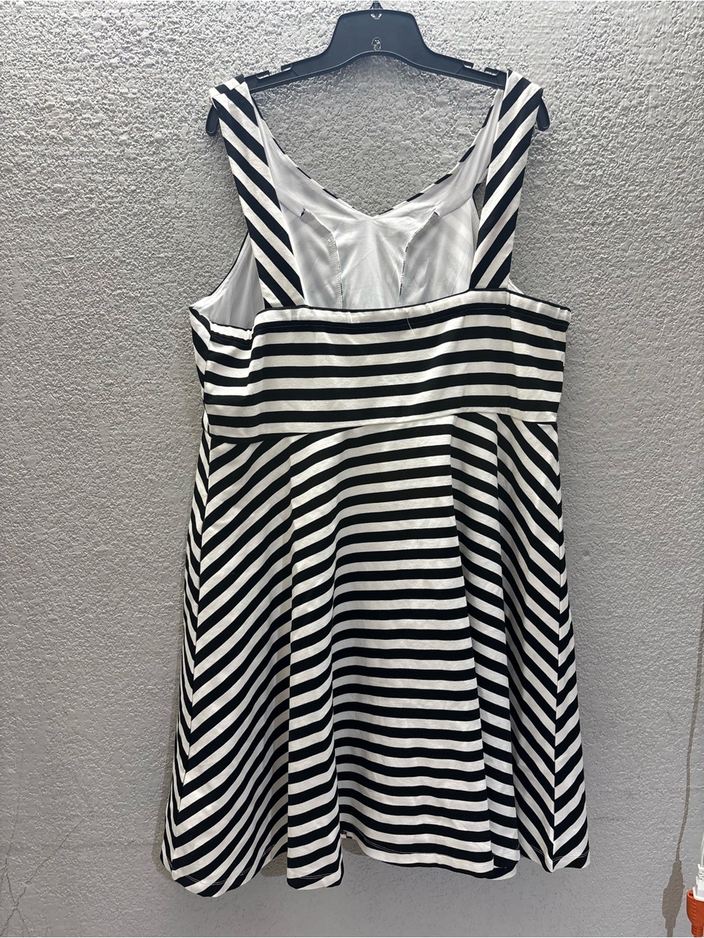 torrid Black & White Striped Fit-and-Flare Midi Dress - Picture 3 of 8